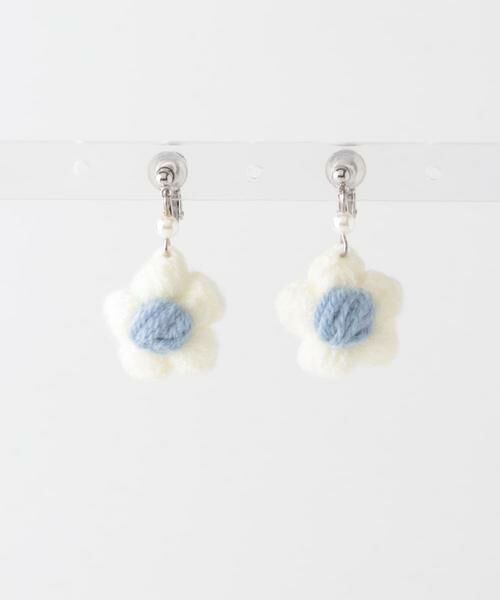 SMELLY / スメリー ピアス・イヤリング | ニットフラワーイヤリング | 詳細7