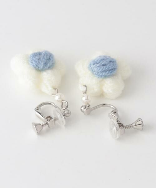 SMELLY / スメリー ピアス・イヤリング | ニットフラワーイヤリング | 詳細8