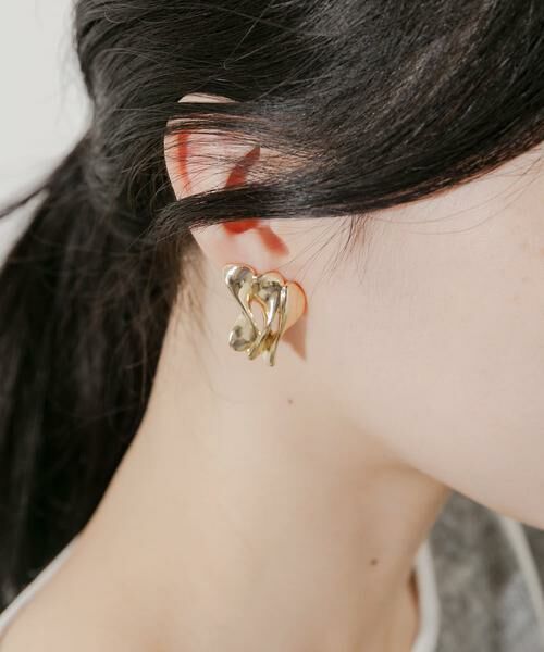 SMELLY / スメリー ピアス・イヤリング | フリルデザインボリュームイヤリング | 詳細5