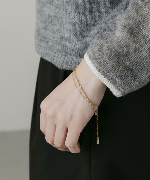 SMELLY / スメリー ブレスレット・バングル | ステンレスダブルチェーンブレスレット | 詳細3