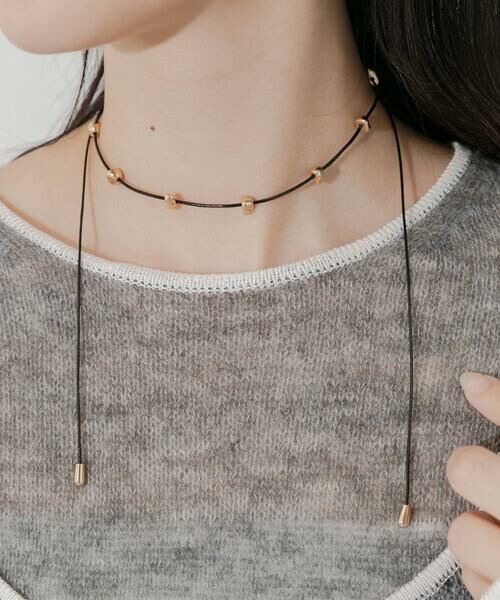 SMELLY / スメリー ネックレス・ペンダント・チョーカー | ストーンモチーフコードチョーカーネックレス | 詳細1