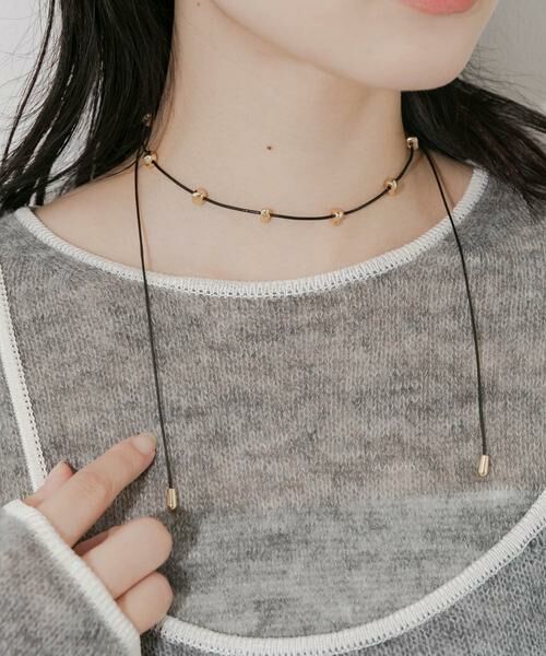 SMELLY / スメリー ネックレス・ペンダント・チョーカー | ストーンモチーフコードチョーカーネックレス | 詳細2