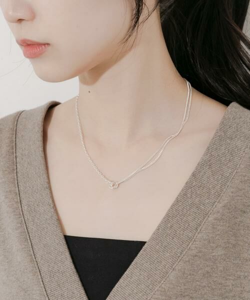 SMELLY / スメリー ネックレス・ペンダント・チョーカー | トリプルリングチェーンコンビネックレス | 詳細3