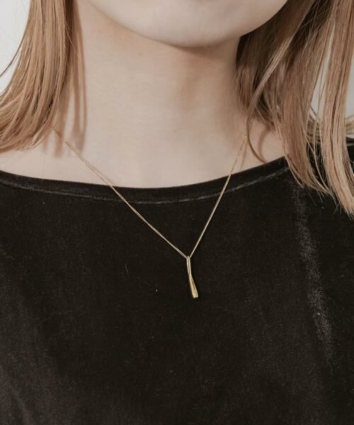 SMELLY / スメリー ネックレス・ペンダント・チョーカー | ステンレスニュアンスドロップトップネックレス | 詳細1