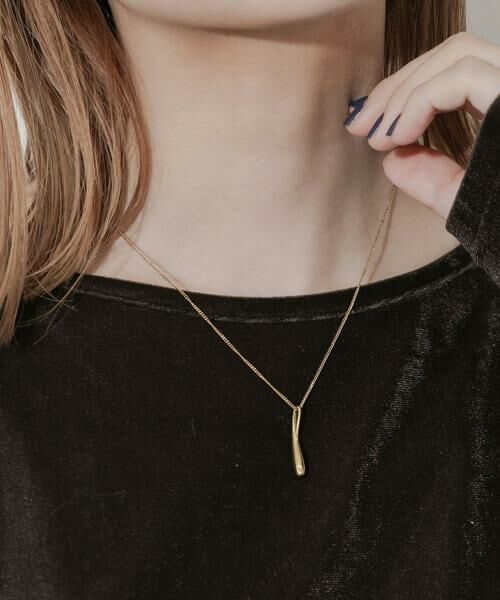 SMELLY / スメリー ネックレス・ペンダント・チョーカー | ステンレスニュアンスドロップトップネックレス | 詳細2