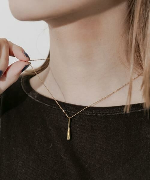 SMELLY / スメリー ネックレス・ペンダント・チョーカー | ステンレスニュアンスドロップトップネックレス | 詳細4