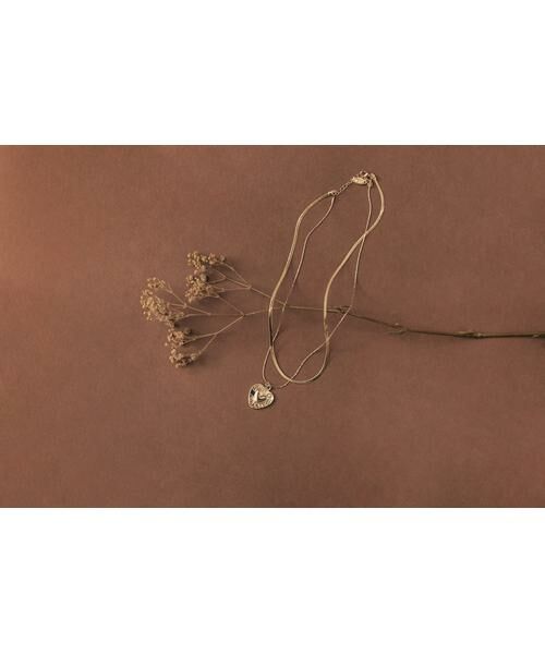 SMELLY / スメリー ネックレス・ペンダント・チョーカー | ハートプレートレイヤードネックレス | 詳細6