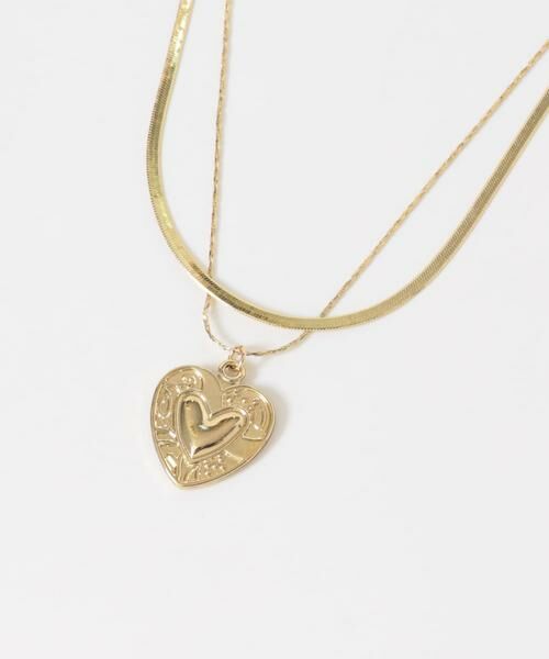 SMELLY / スメリー ネックレス・ペンダント・チョーカー | ハートプレートレイヤードネックレス | 詳細7