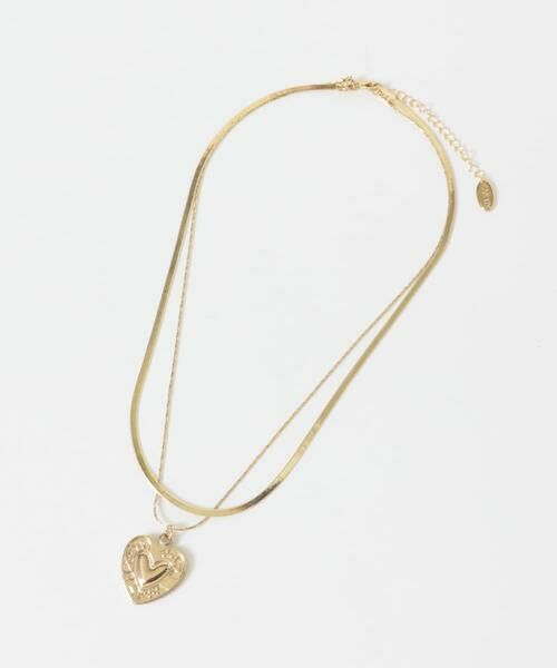 SMELLY / スメリー ネックレス・ペンダント・チョーカー | ハートプレートレイヤードネックレス | 詳細8