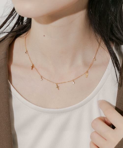 SMELLY / スメリー ネックレス・ペンダント・チョーカー | ステンレスクロスチャームネックレス | 詳細4