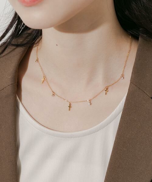 SMELLY / スメリー ネックレス・ペンダント・チョーカー | ステンレスクロスチャームネックレス | 詳細5