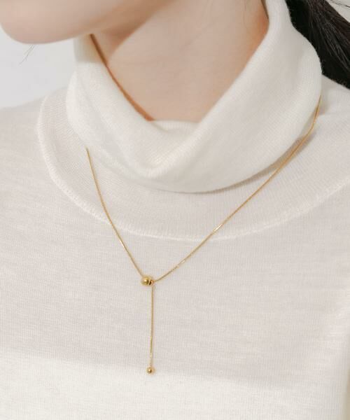 SMELLY / スメリー ネックレス・ペンダント・チョーカー | ステンレスボールトップYネックレス | 詳細1