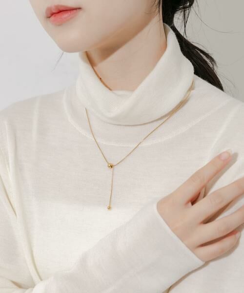 SMELLY / スメリー ネックレス・ペンダント・チョーカー | ステンレスボールトップYネックレス | 詳細3