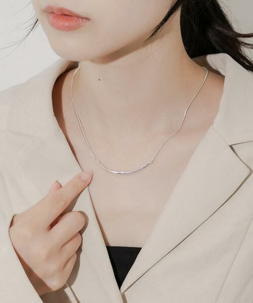 SMELLY / スメリー ネックレス・ペンダント・チョーカー | ニュアンスメタルバーネックレス | 詳細1