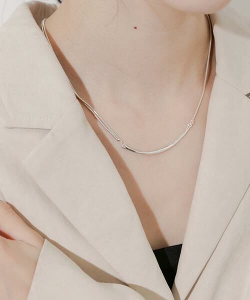 SMELLY / スメリー ネックレス・ペンダント・チョーカー | ニュアンスメタルバーネックレス | 詳細2