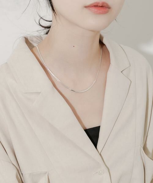 SMELLY / スメリー ネックレス・ペンダント・チョーカー | ニュアンスメタルバーネックレス | 詳細3