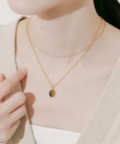 SMELLY / スメリー ネックレス・ペンダント・チョーカー | ステンレスオーバルトップ2セットネックレス