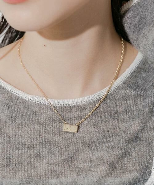 SMELLY / スメリー ネックレス・ペンダント・チョーカー | スクエアプレートトップネックレス | 詳細3
