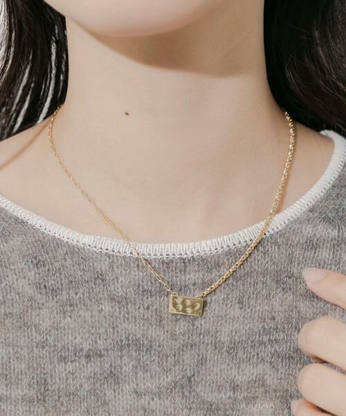SMELLY / スメリー ネックレス・ペンダント・チョーカー | スクエアプレートトップネックレス | 詳細4