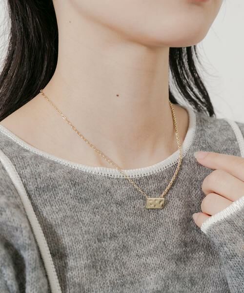 SMELLY / スメリー ネックレス・ペンダント・チョーカー | スクエアプレートトップネックレス | 詳細5