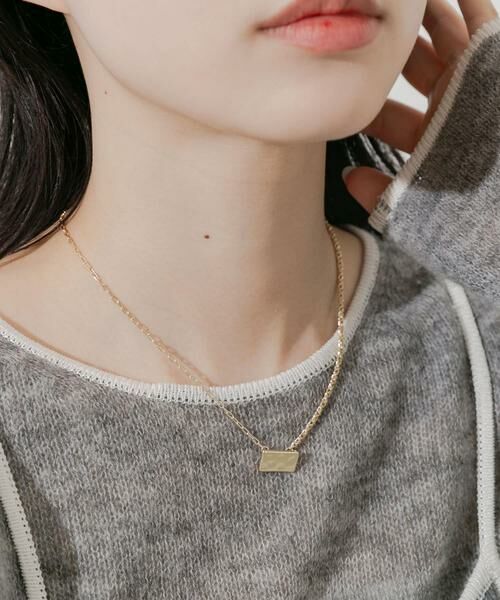 SMELLY / スメリー ネックレス・ペンダント・チョーカー | スクエアプレートトップネックレス | 詳細6