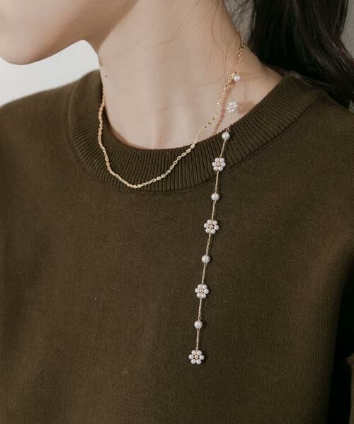 SMELLY / スメリー ネックレス・ペンダント・チョーカー | パールフラワーYネックレス | 詳細6