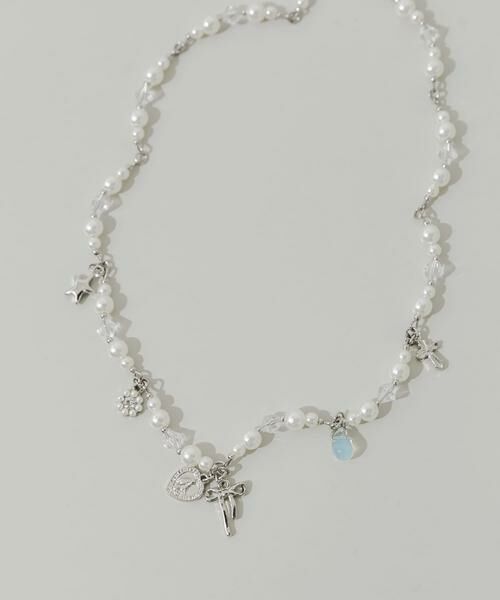SMELLY / スメリー ネックレス・ペンダント・チョーカー | キラキラチャームパールネックレス | 詳細1