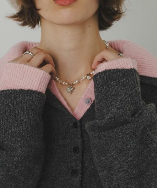 SMELLY / スメリー ネックレス・ペンダント・チョーカー | キラキラチャームパールネックレス | 詳細5