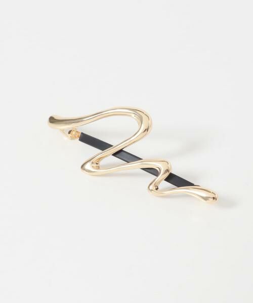 SMELLY / スメリー カチューシャ・カチューム・その他 | ニュアンスラインメタルバレッタ | 詳細4