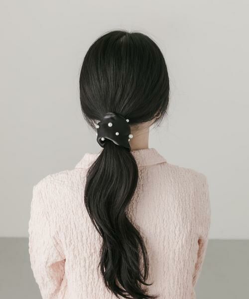 SMELLY / スメリー ヘアアクセサリー | サテンパールヘアカフ | 詳細3