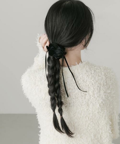 SMELLY / スメリー ヘアアクセサリー | ベロアリボンヘアカフ | 詳細1