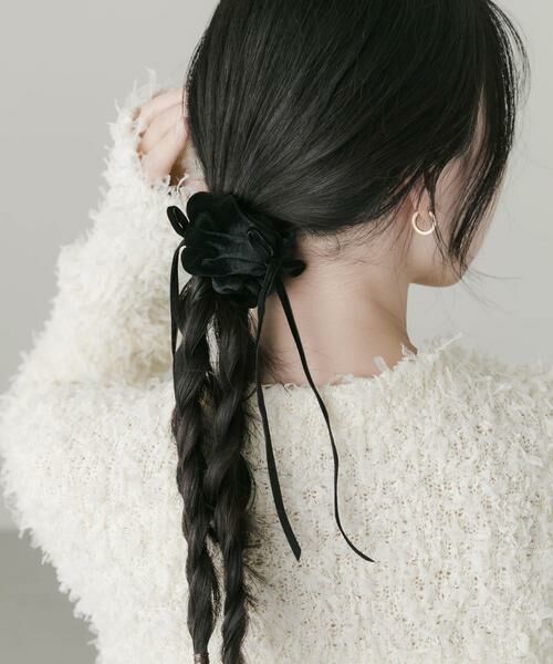 SMELLY / スメリー ヘアアクセサリー | ベロアリボンヘアカフ | 詳細3