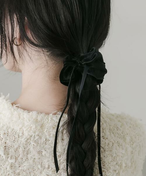 SMELLY / スメリー ヘアアクセサリー | ベロアリボンヘアカフ | 詳細5