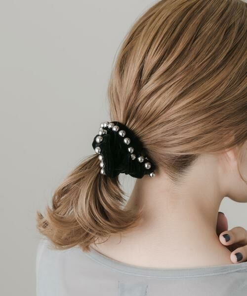 SMELLY / スメリー ヘアゴム・シュシュ | メタルボールベロアシュシュ | 詳細6