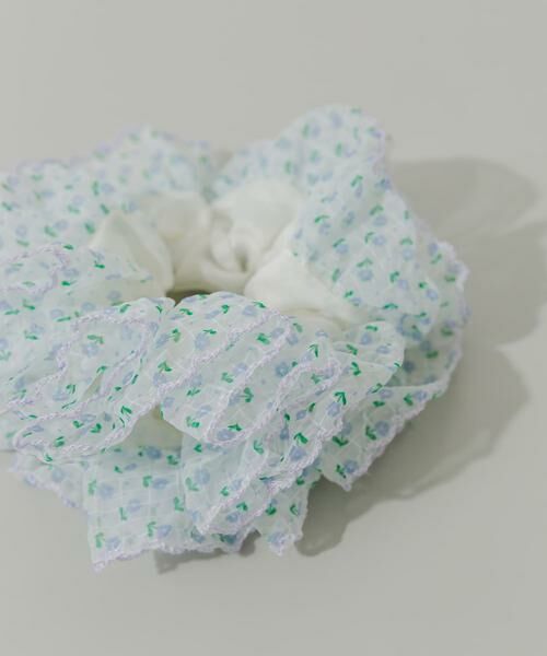 SMELLY / スメリー ヘアゴム・シュシュ | ミニフラワーシアーボリュームシュシュ | 詳細1