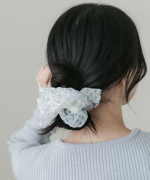 SMELLY / スメリー ヘアゴム・シュシュ | ミニフラワーシアーボリュームシュシュ | 詳細2