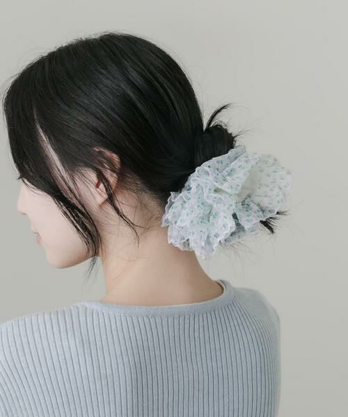 SMELLY / スメリー ヘアゴム・シュシュ | ミニフラワーシアーボリュームシュシュ | 詳細3