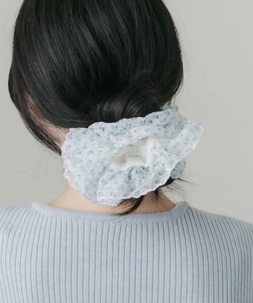SMELLY / スメリー ヘアゴム・シュシュ | ミニフラワーシアーボリュームシュシュ | 詳細5