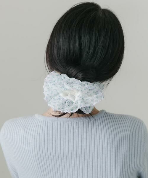 SMELLY / スメリー ヘアゴム・シュシュ | ミニフラワーシアーボリュームシュシュ | 詳細6