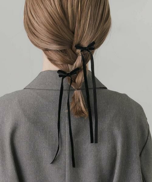 SMELLY / スメリー カチューシャ・カチューム・その他 | ベロアリボン2セットヘアピン | 詳細2