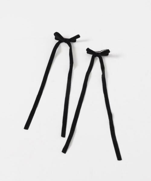 SMELLY / スメリー カチューシャ・カチューム・その他 | ベロアリボン2セットヘアピン | 詳細6