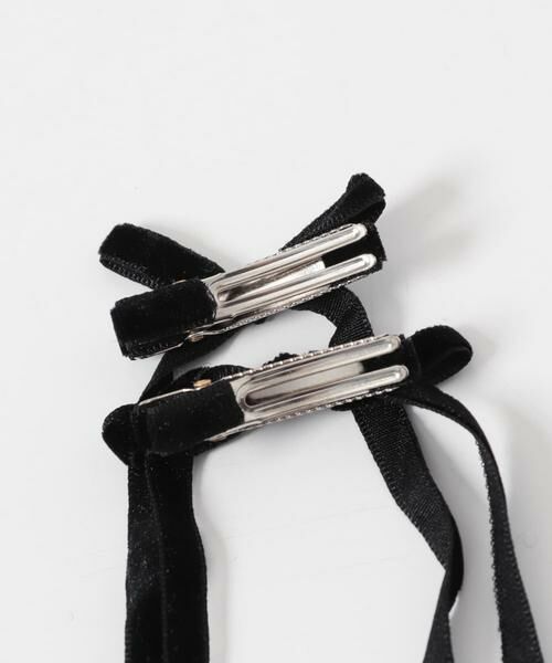 SMELLY / スメリー カチューシャ・カチューム・その他 | ベロアリボン2セットヘアピン | 詳細8