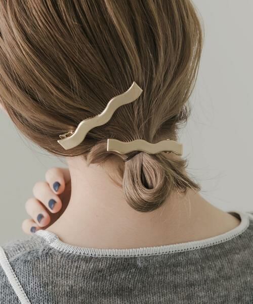SMELLY / スメリー カチューシャ・カチューム・その他 | ウネウネメタル2セットヘアピン | 詳細1