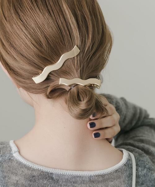 SMELLY / スメリー カチューシャ・カチューム・その他 | ウネウネメタル2セットヘアピン | 詳細2