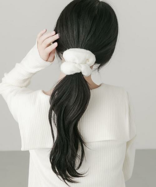 SMELLY / スメリー ヘアゴム・シュシュ | ニットファー3セットシュシュ | 詳細2