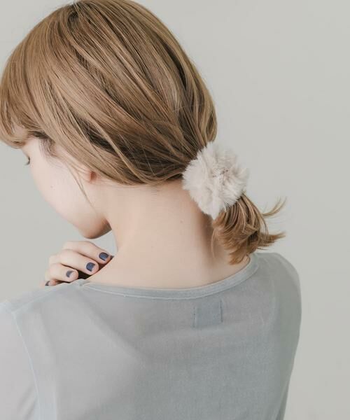 SMELLY / スメリー ヘアゴム・シュシュ | ニットファー3セットシュシュ | 詳細4