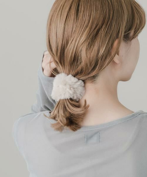 SMELLY / スメリー ヘアゴム・シュシュ | ニットファー3セットシュシュ | 詳細5