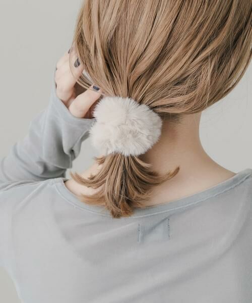 SMELLY / スメリー ヘアゴム・シュシュ | ニットファー3セットシュシュ | 詳細6