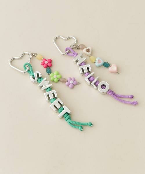 SMELLY / スメリー キーホルダー・ストラップ | カラフルビーズワードキーチェーン | 詳細2