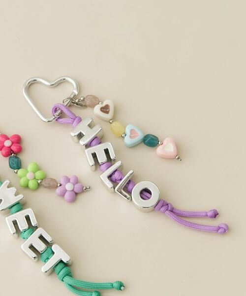 SMELLY / スメリー キーホルダー・ストラップ | カラフルビーズワードキーチェーン | 詳細5
